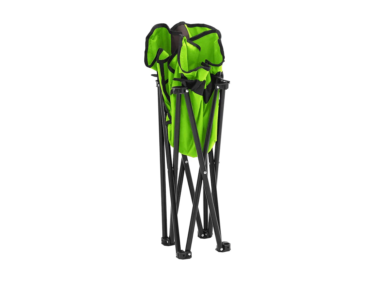 Sillas de camping con bolsillo plegables 2 unidades verde