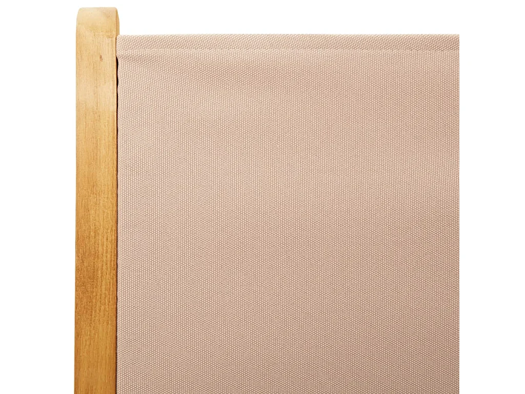 Chaises inclinables de jardin lot de 6 taupe tissu bois massif