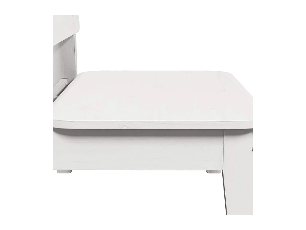 Cadeiras de jardim 2 peças 60x52,5x72 cm pinho maciço branco