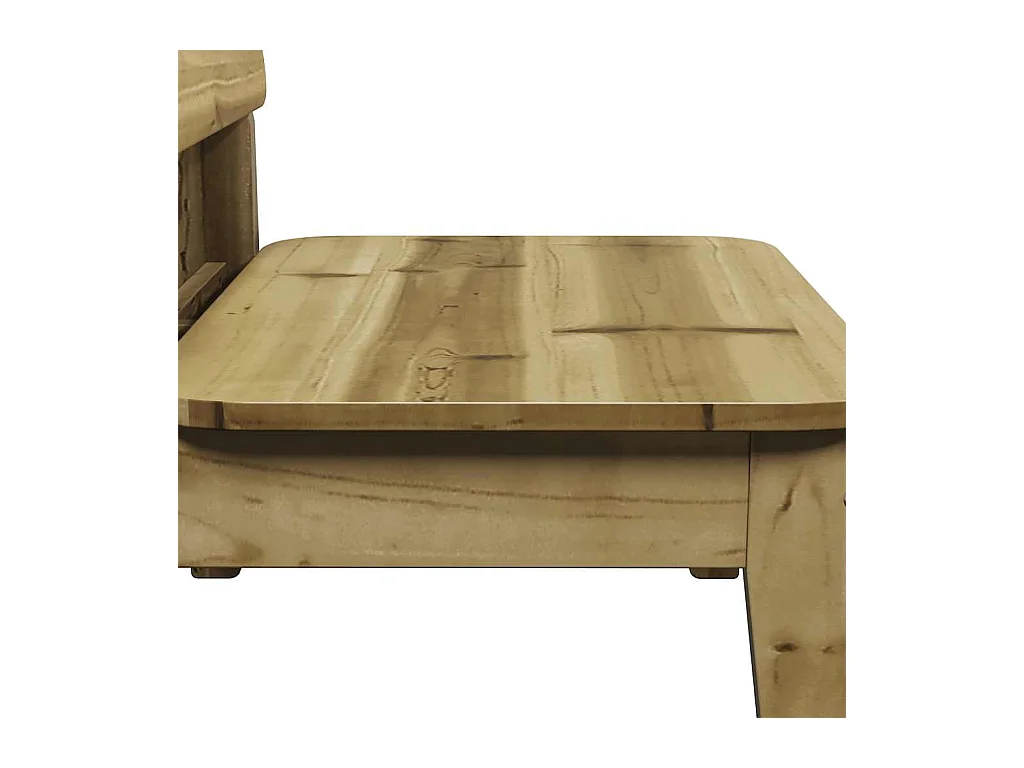 Tuinstoelen 2 st 60x52,5x72 cm geïmpregneerd hout