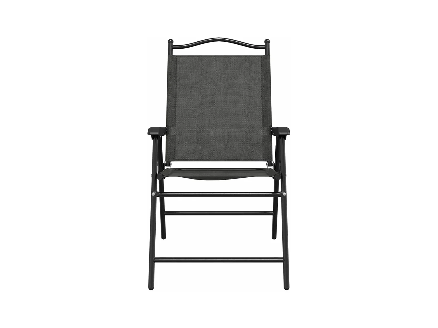 Chaises de jardin pliables lot de 2 en acier et textilène