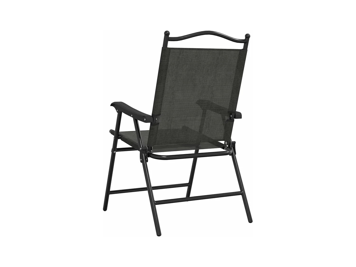 Chaises de jardin pliables lot de 2 en acier et textilène