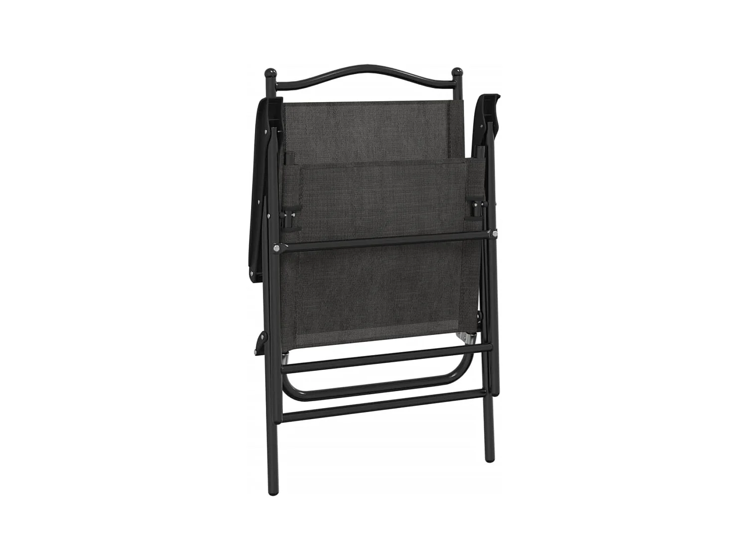 Chaises de jardin pliables lot de 2 en acier et textilène