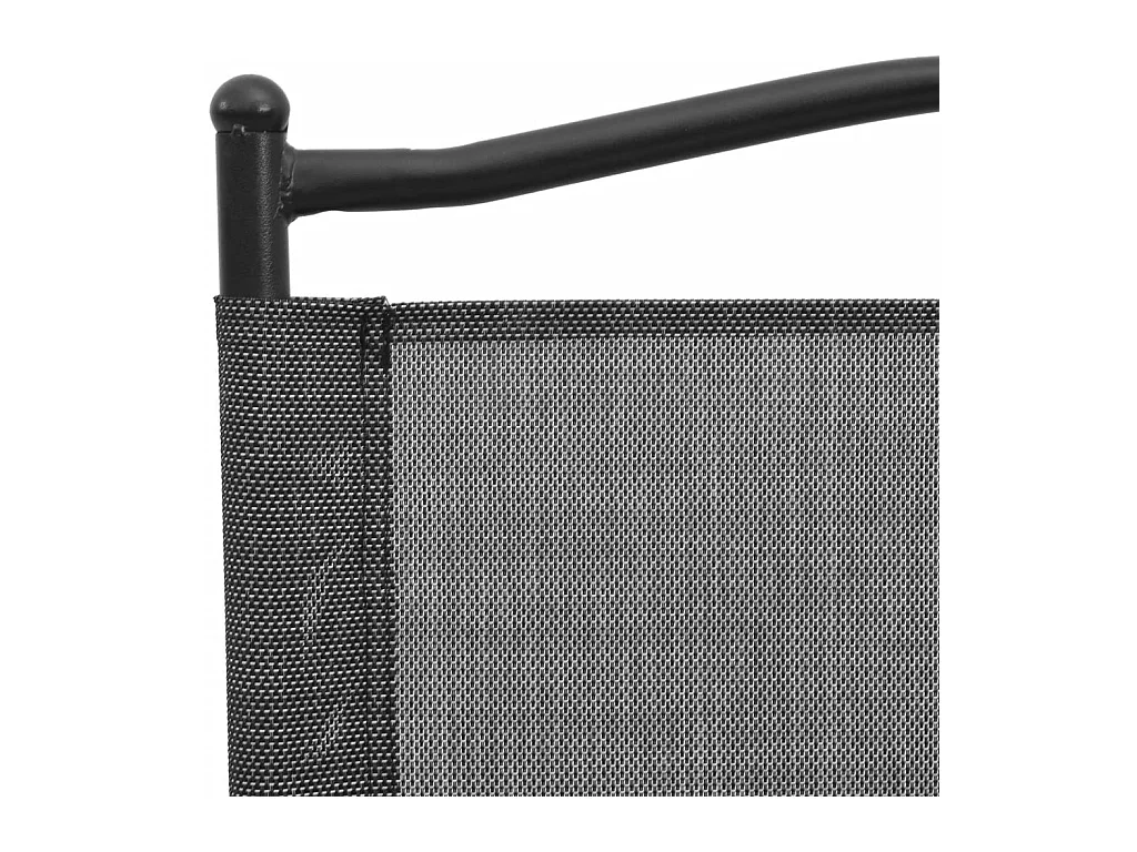 Chaises de jardin pliables lot de 2 en acier et textilène