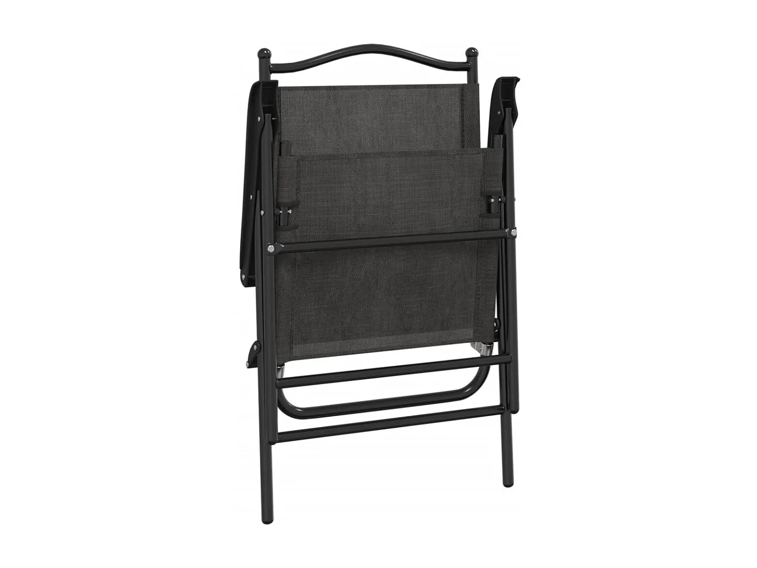 Chaises de jardin pliables lot de 2 en acier et textilène