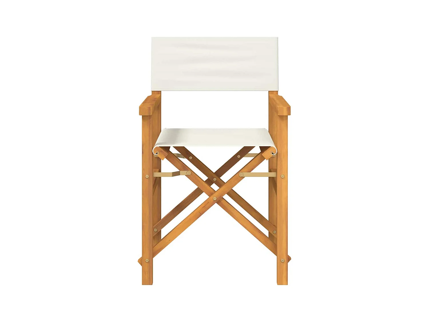 Chaises de metteur en scène pliantes lot de 2 Bois teck massif