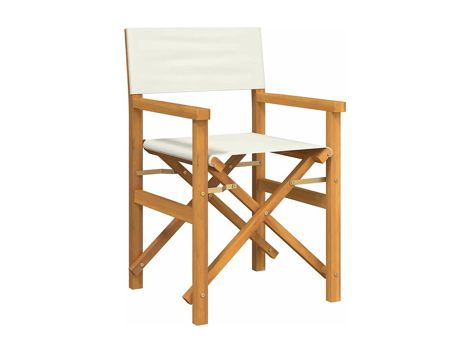 Chaises de metteur en scène pliantes lot de 2 Bois teck massif