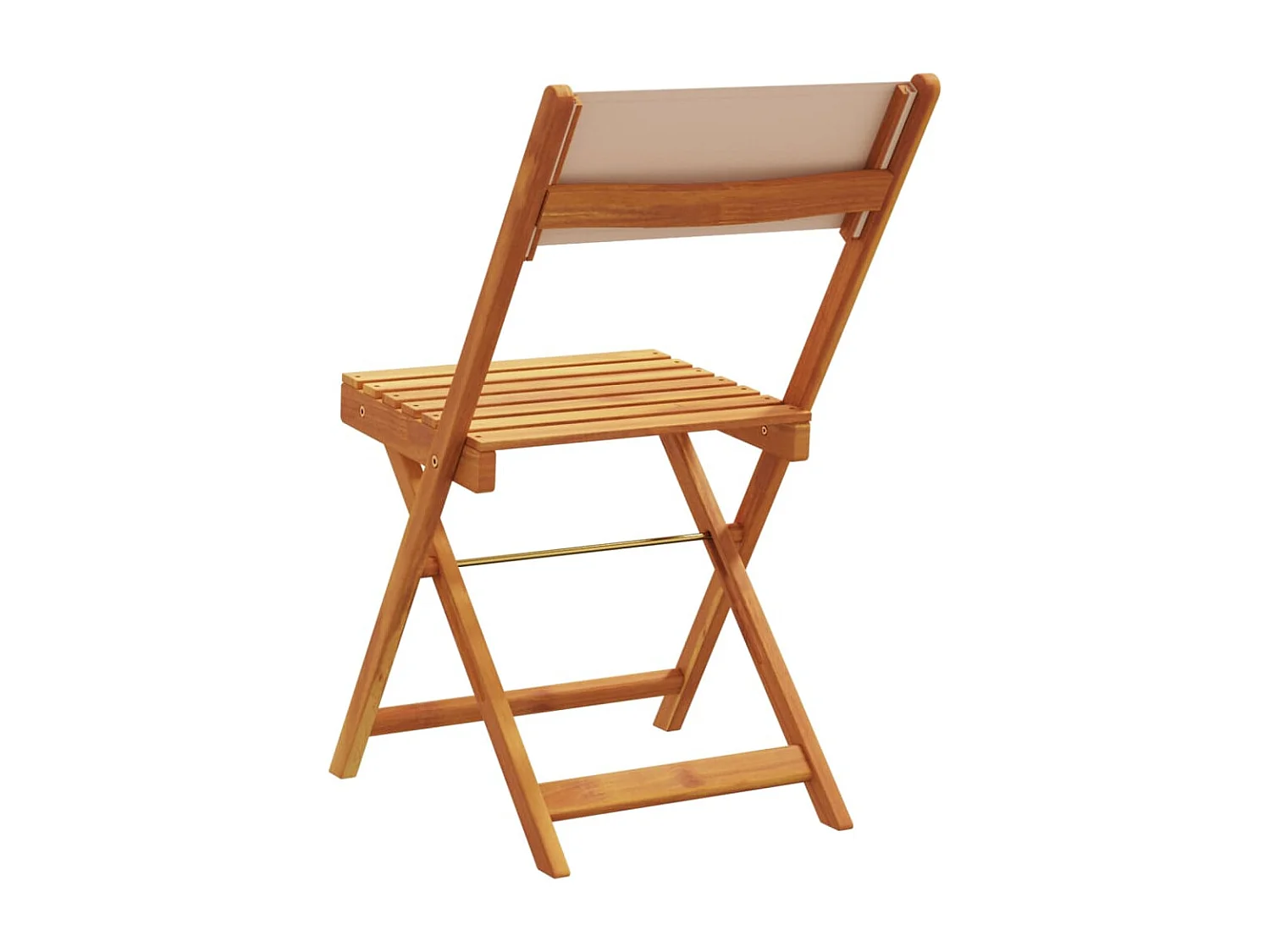 Tuinstoelen 6 stukkeninklapbaar stof en massief hout taupe