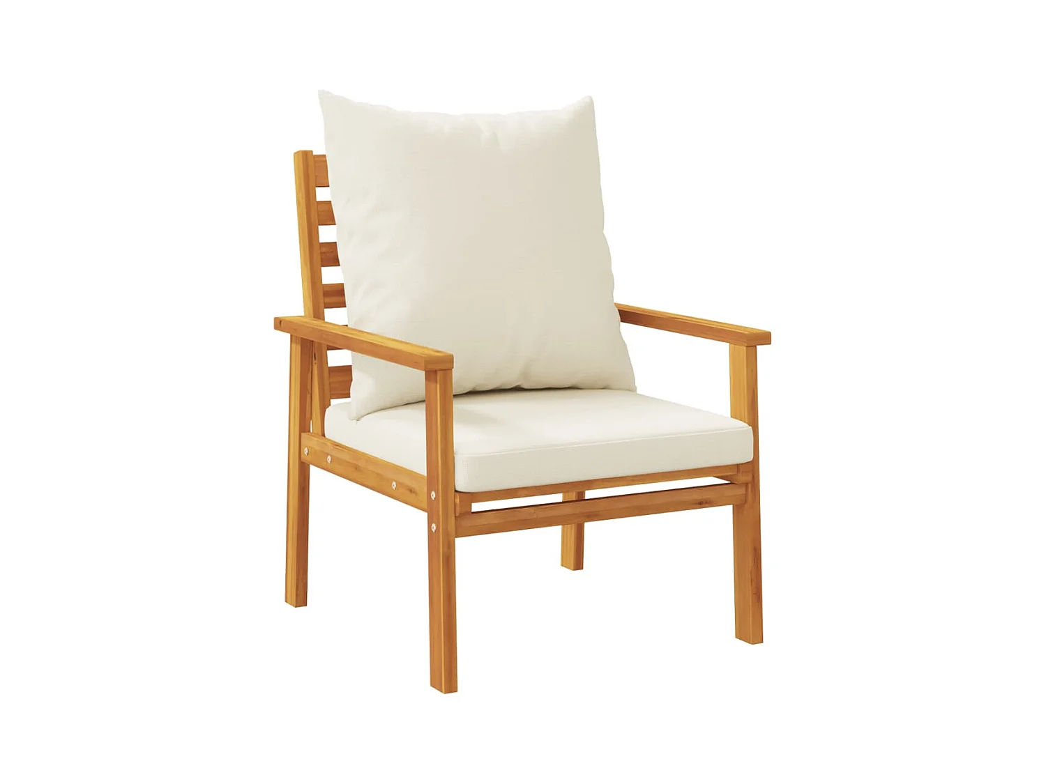 Tuinfauteuil 2 stukkenmet kussen massief acaciahout