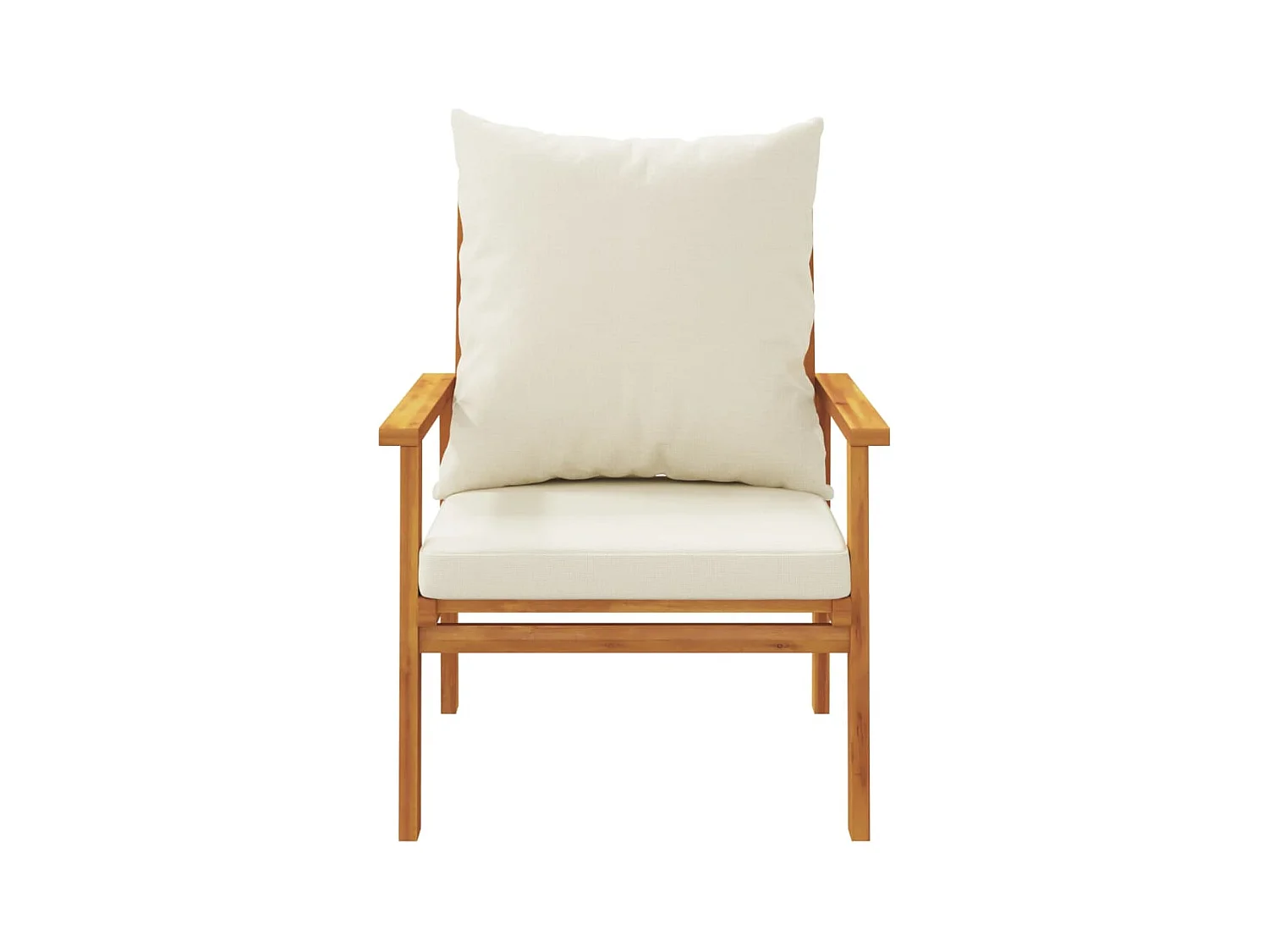 Tuinfauteuil 2 stukkenmet kussen massief acaciahout