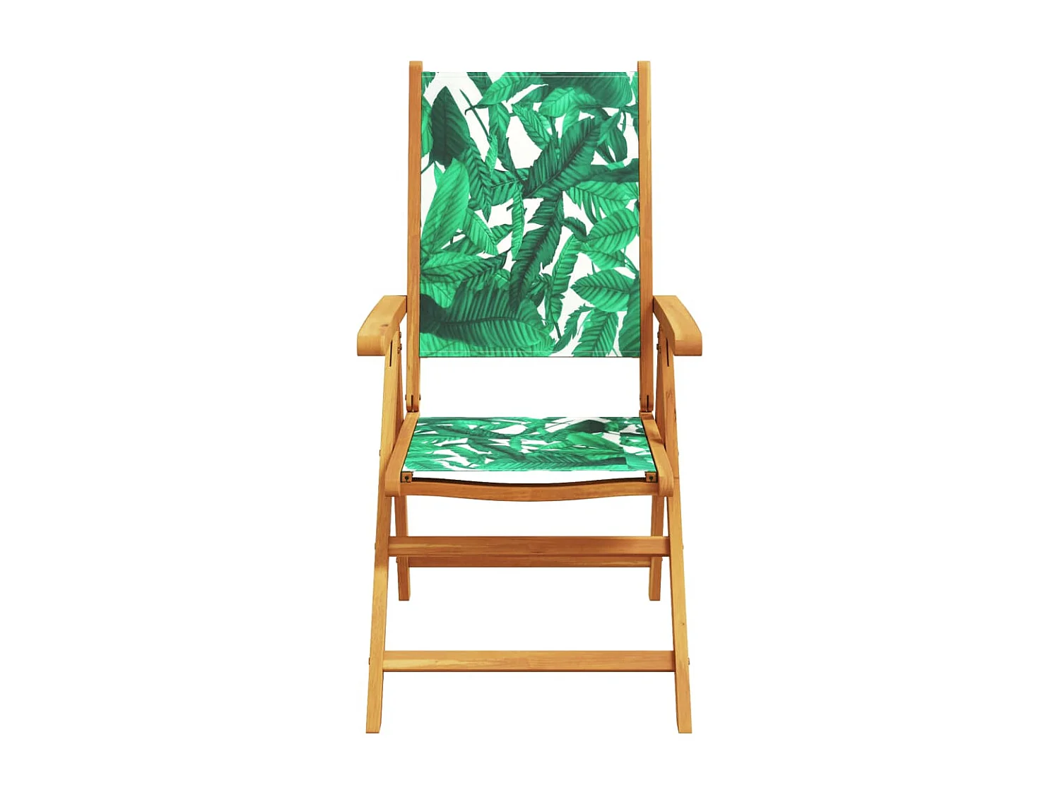 Chaises inclinables de jardin lot de 6 vert tissu bois massif