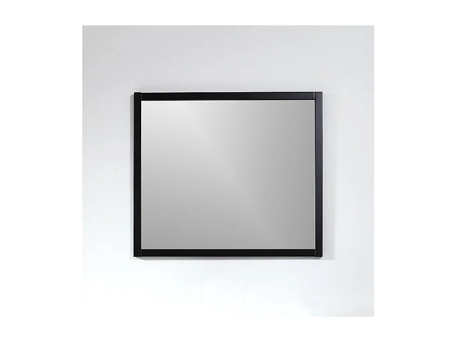Miroir rectangulaire SMART 80x70cm avec cadre noir mat