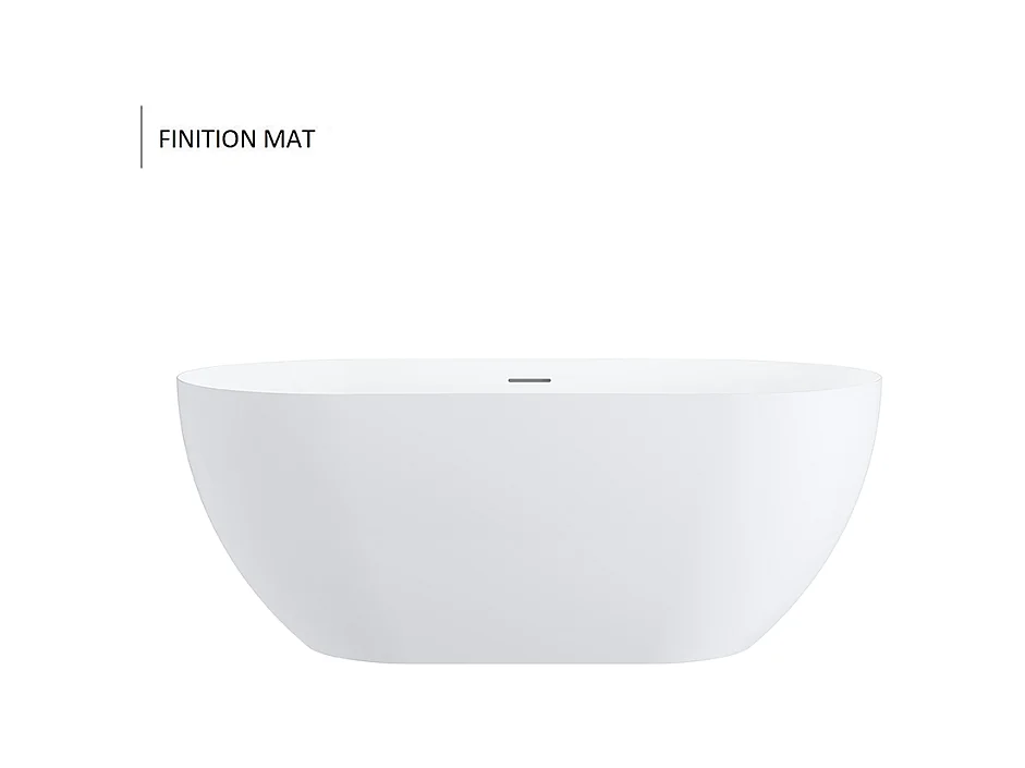 Freistehende Badewanne LISBON MATT 160 cm