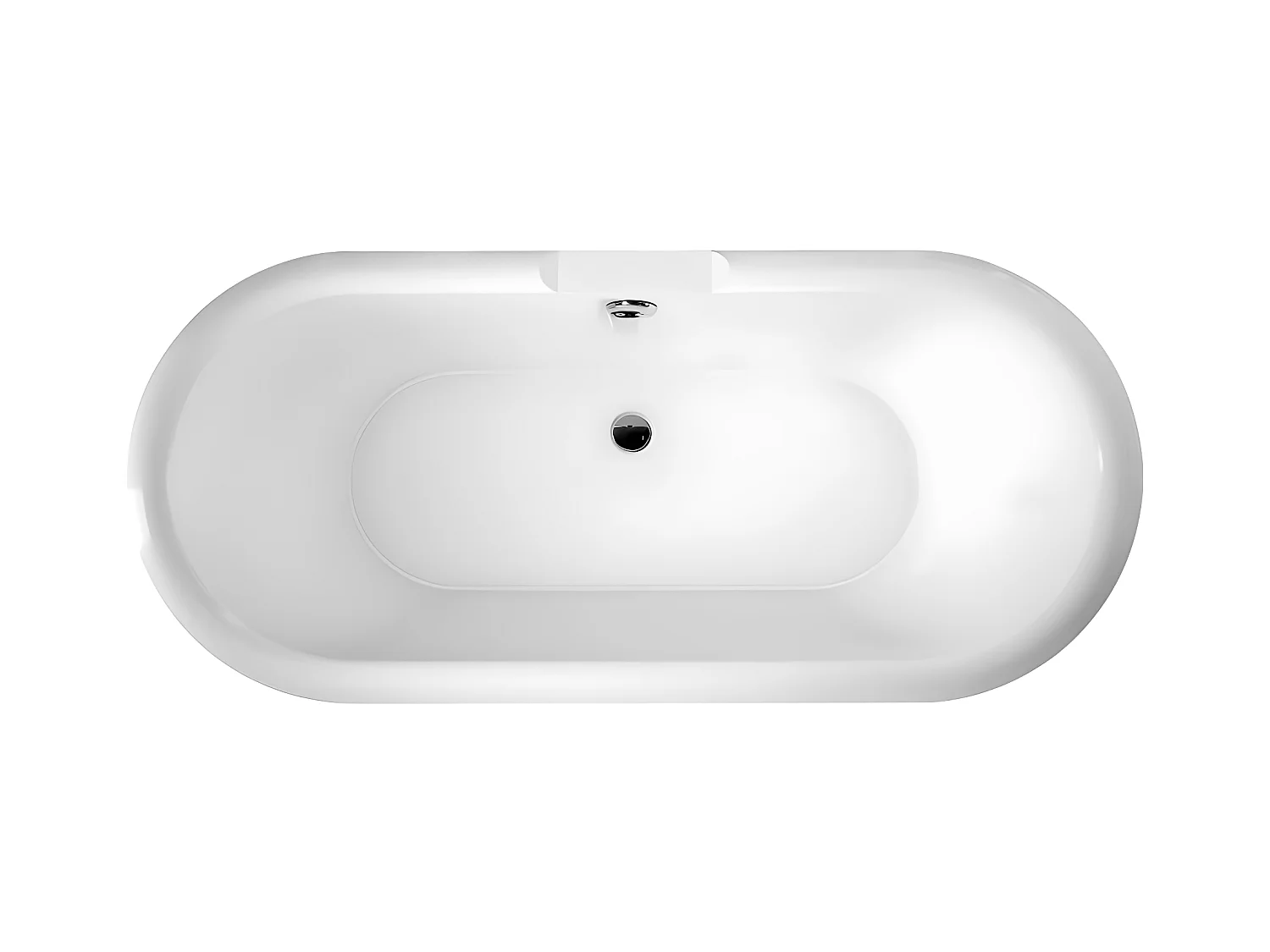 Freistehende Badewanne mit Füßen CHELSEA Löwenfüße SCHWARZ 154 cm