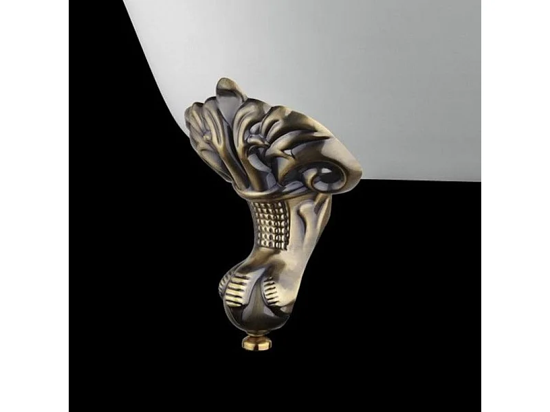 Freistehende Badewanne mit Füßen RICHMOND Adlerfüße ALTBRONZE 155 cm
