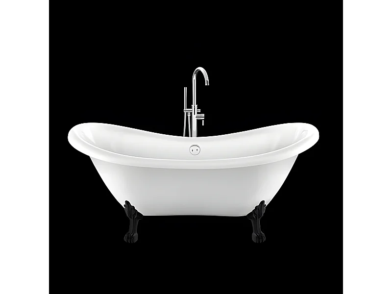 Bañera con patas DARLINGTON  175 cm patas LEÓN NEGRAS