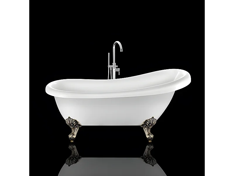 Bañera con patas RICHMOND  171 cm patas ÁGUILA BRONCE ENVEJECIDO