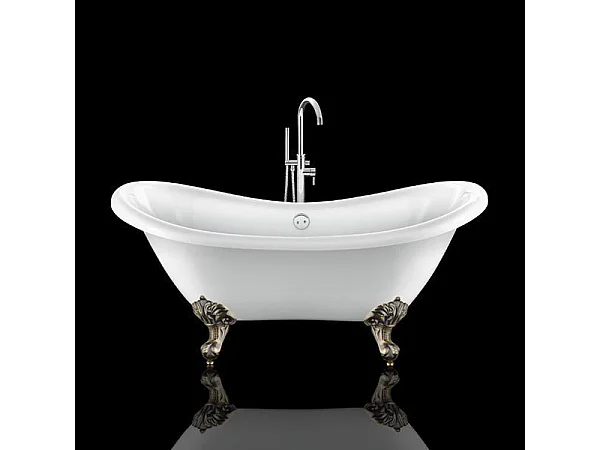 Bañera con patas DARLINGTON  175 cm patas ÁGUILA BRONCE ENVEJECIDO