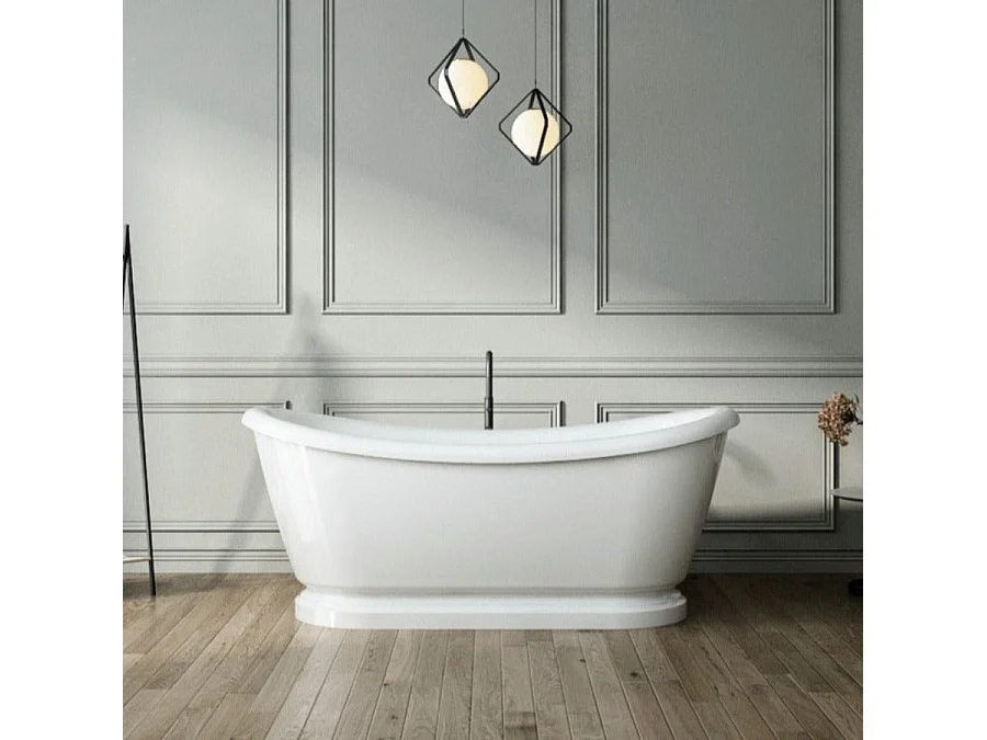 Vasca freestanding con base PITTSBURGH Bianca 177 cm
