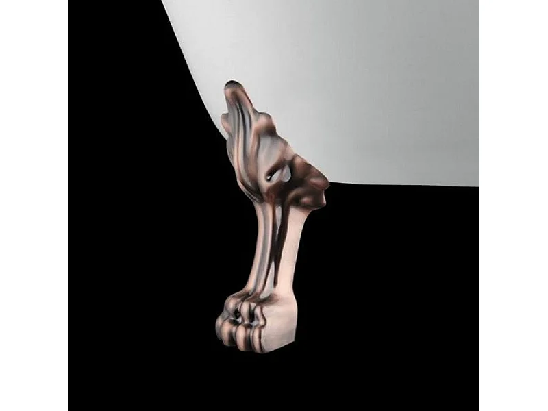 Bañera con patas RICHMOND  171 cm patas LEÓN COBRE ENVEJECIDO