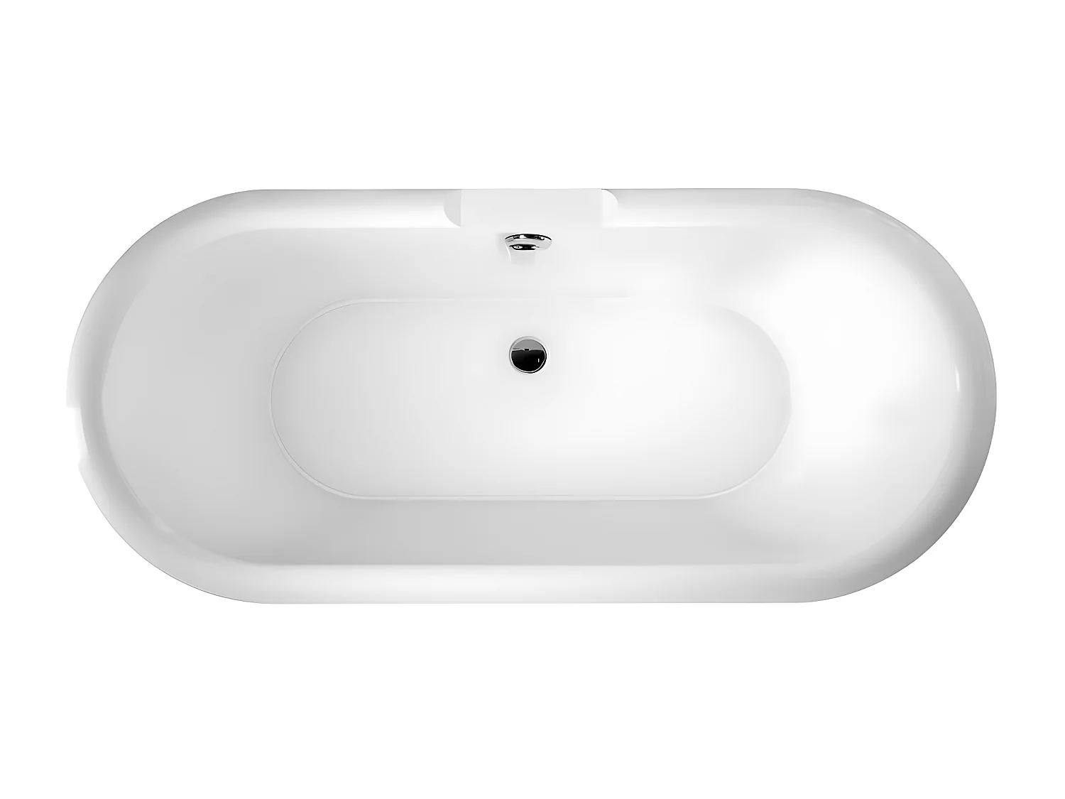 Baignoire ancienne rétro sur pieds CHELSEA Blanche 154 cm Pieds de Lion Cuivre rouge vieilli