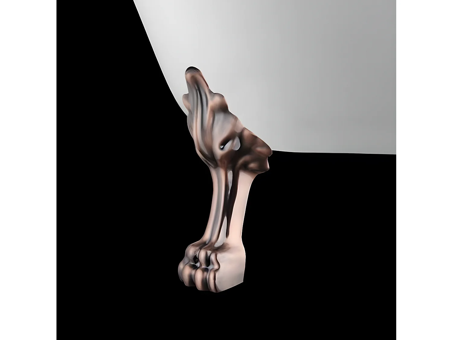 Bañera con patas SURRY HILLS  165 cm patas LEÓN COBRE ENVEJECIDO