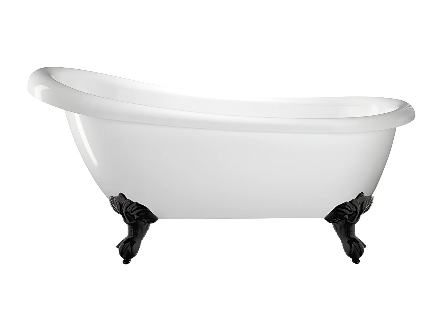 Bañera con patas RICHMOND  171 cm patas ÁGUILA NEGRAS