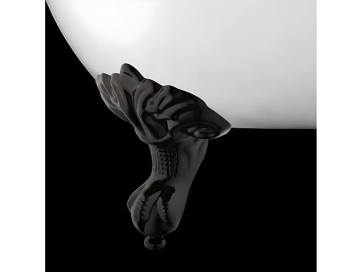 Bañera con patas RICHMOND  171 cm patas ÁGUILA NEGRAS