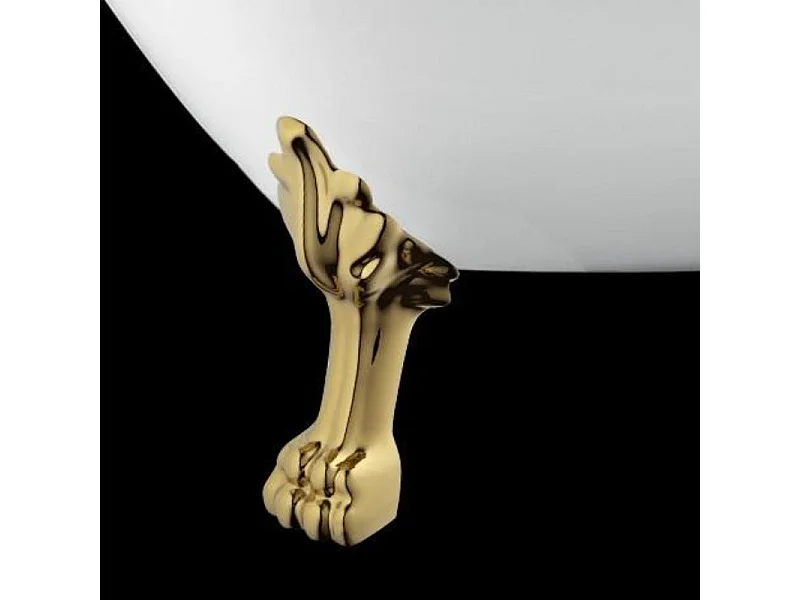 Bañera con patas RICHMOND  171 cm patas LEÓN DORADAS