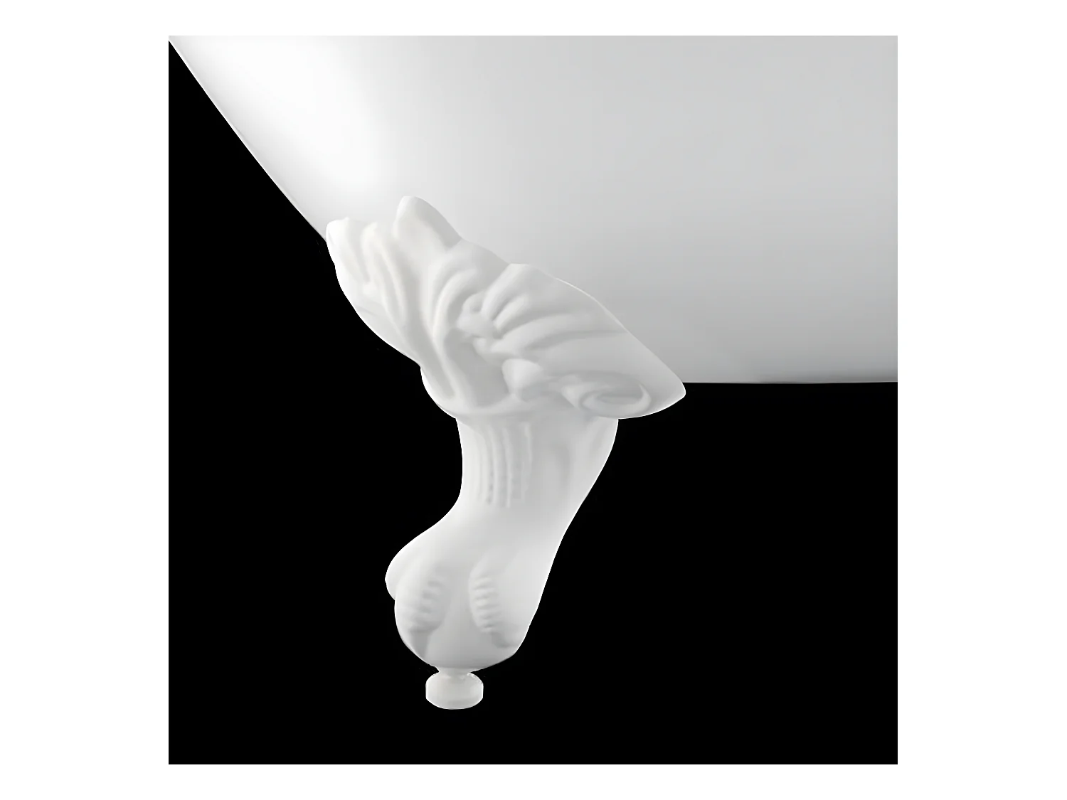 Baignoire ancienne rétro sur pieds SURRY HILLS Blanche 165 cm Pieds d'Aigle Blancs