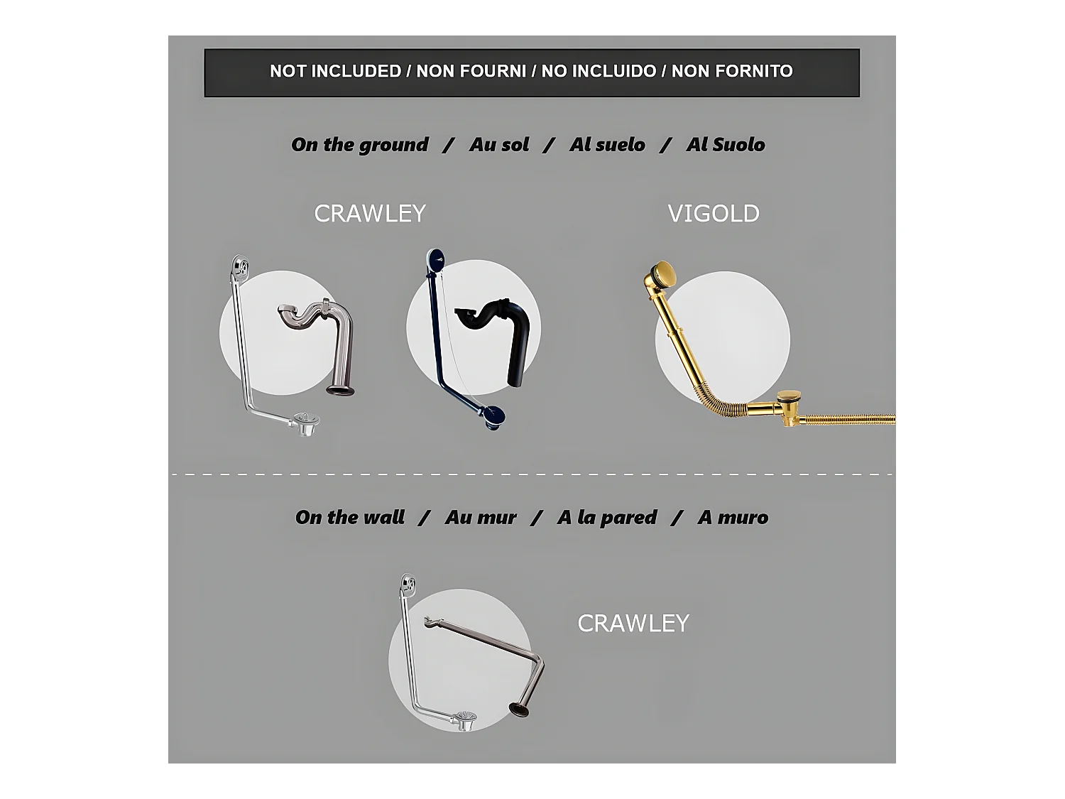 Baignoire ancienne rétro sur pieds SURRY HILLS Blanche 165 cm Pieds d'Aigle Blancs