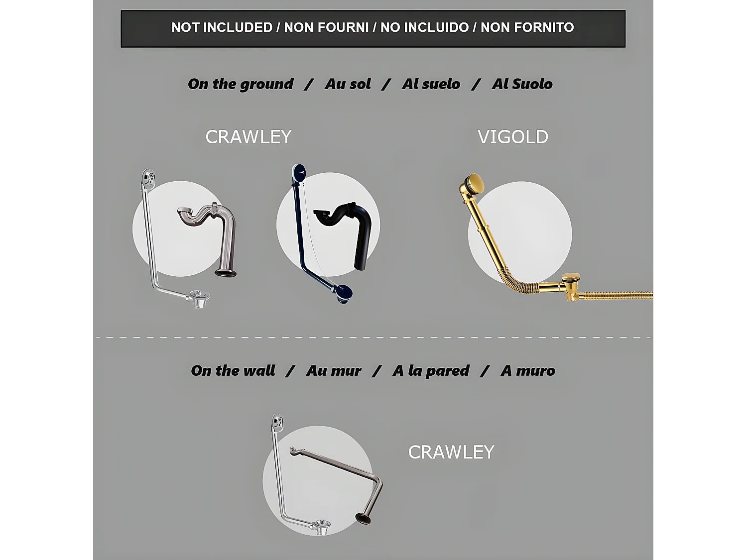 Baignoire ancienne rétro sur pieds SURRY HILLS Blanche 165 cm Pieds d'Aigle Blancs