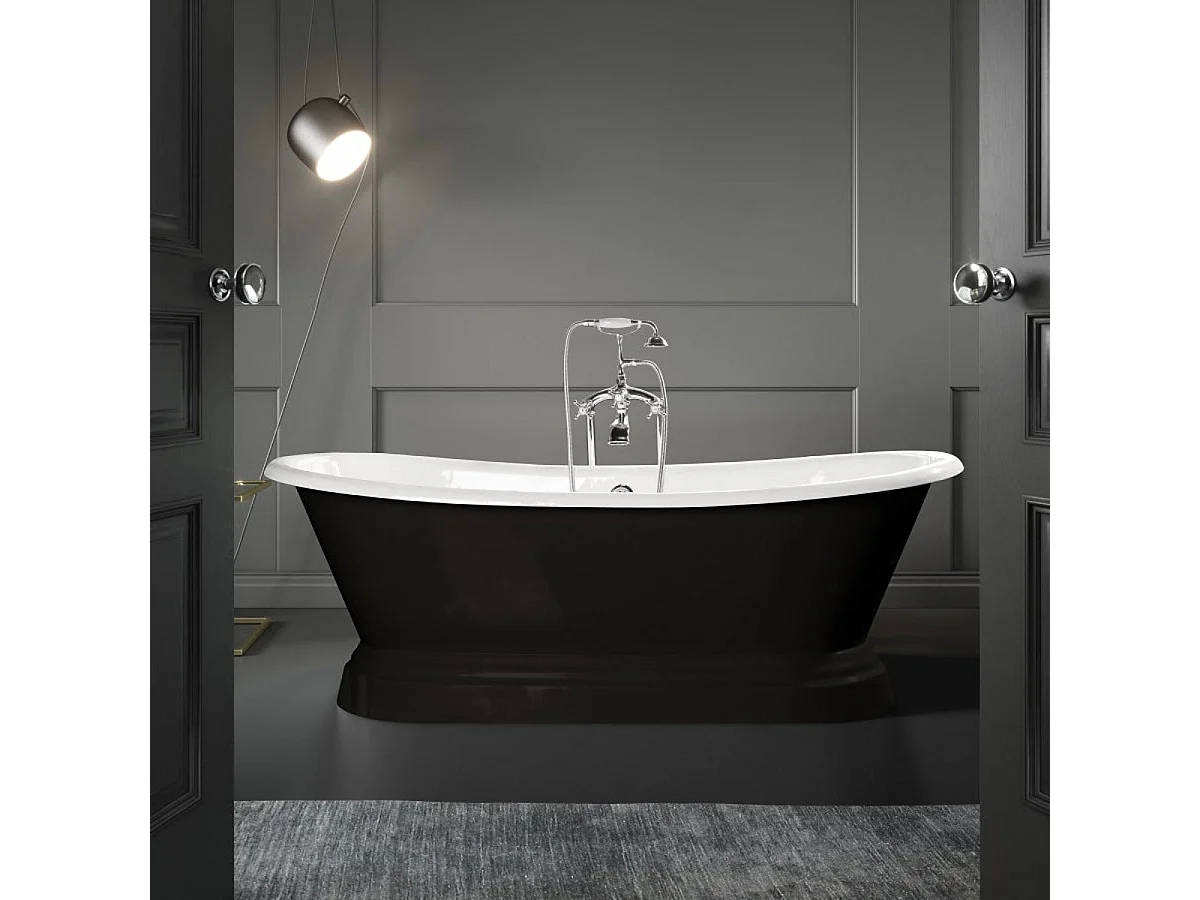 Bañera de Hierro SOUTHPORT negra  180 cm