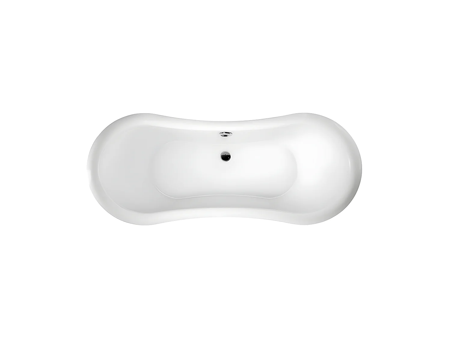 Baignoire ancienne rétro sur pieds DARLINGTON Blanche 175 cm Pieds de Lion Cuivre rouge vieilli