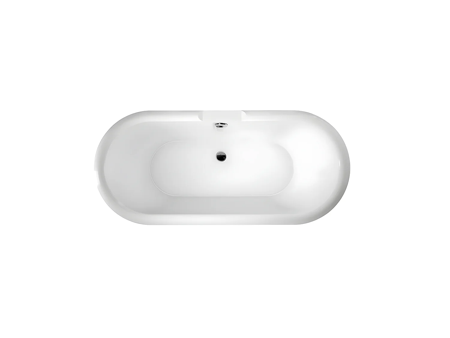 Baignoire ancienne rétro sur pieds CHELSEA Blanche 170 cm Pieds d'Aigle Cuivre rouge vieilli