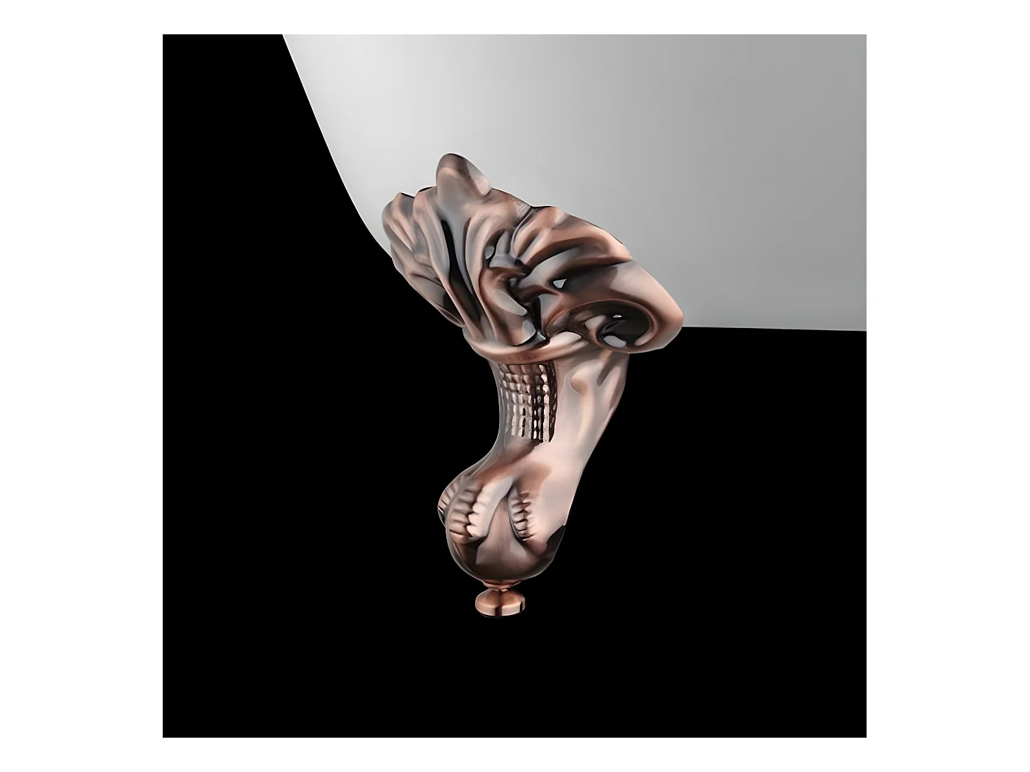 Bañera con patas DARLINGTON  175 cm patas ÁGUILA COBRE ENVEJECIDO