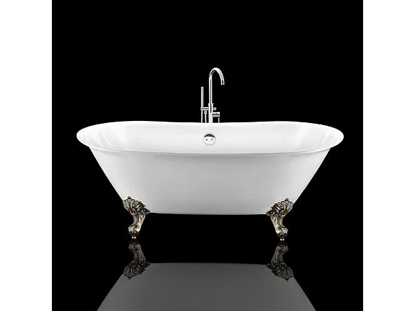 Bañera con patas SURRY HILLS  165 cm patas ÁGUILA BRONCE ENVEJECIDO