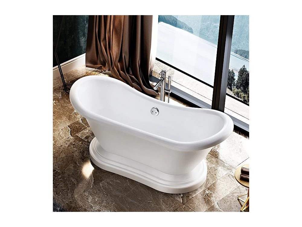 Freistehende Retro-Badewanne MIDLETON 175 cm