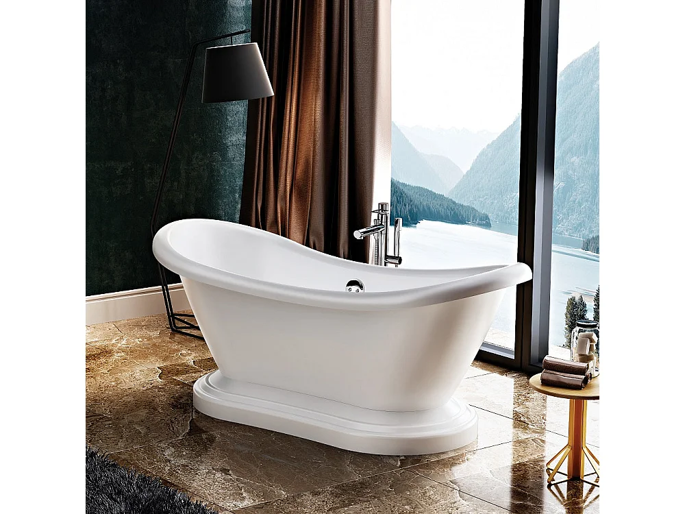 Freistehende Retro-Badewanne MIDLETON 175 cm