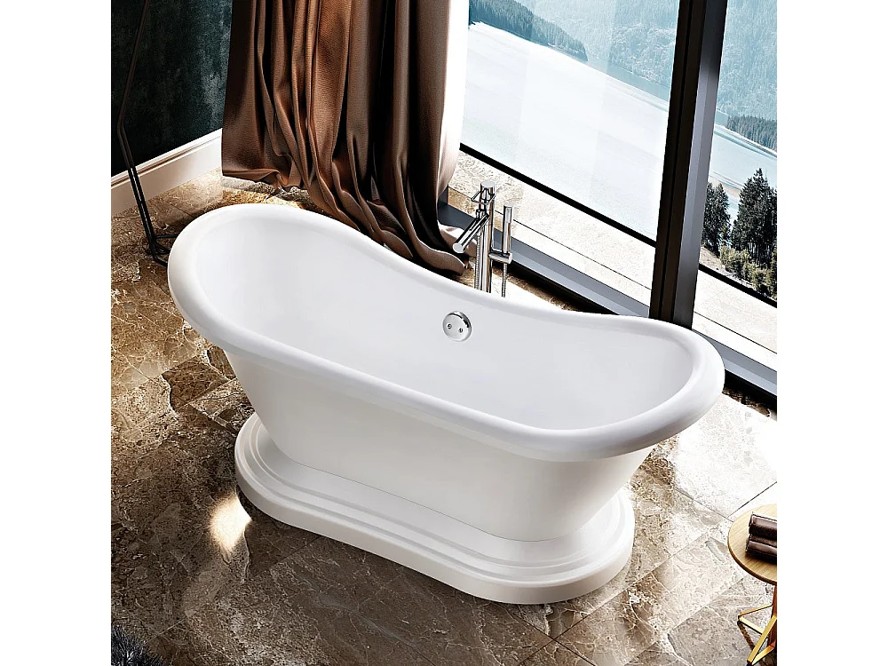 Freistehende Retro-Badewanne MIDLETON 175 cm