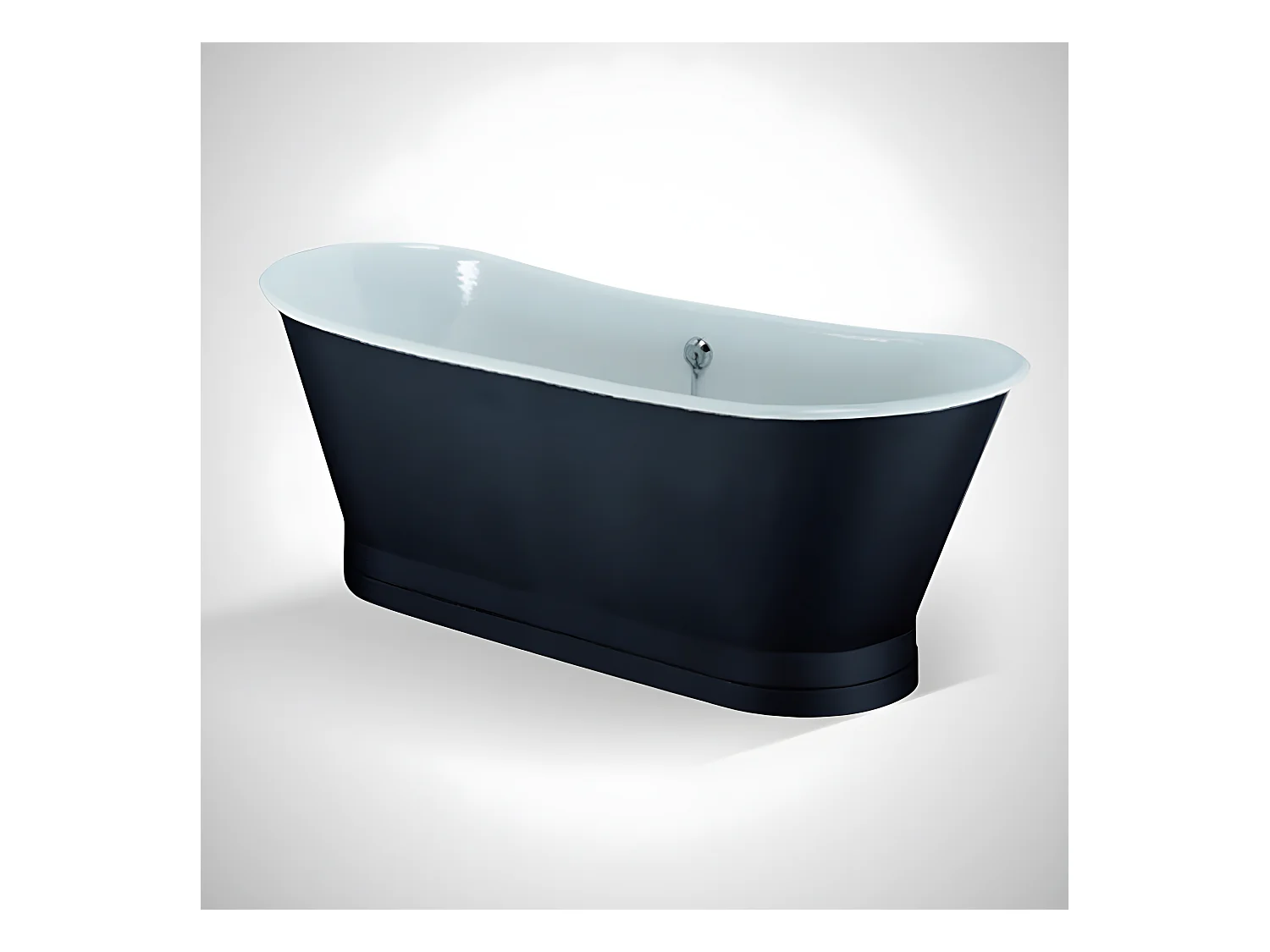 Vasca da bagno freestanding in ghisa stile classico COVENTRY nera 170 cm