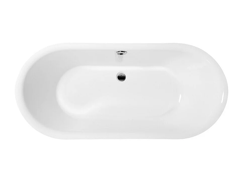 Vasca da bagno freestanding stile classico con piedini SURRY HILLS bianca 165 cm Piedini di leone Bianchi