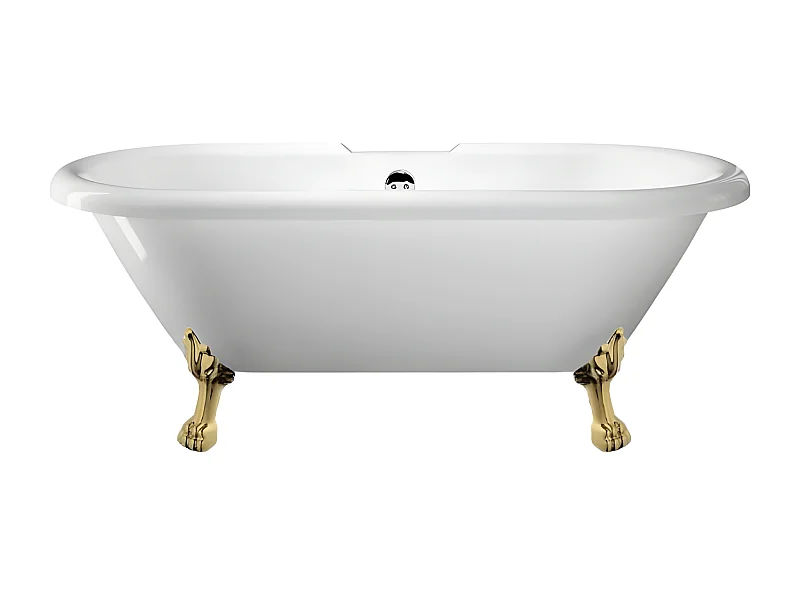 Bañera con patas CHELSEA  154 cm patas LEÓN DORADAS