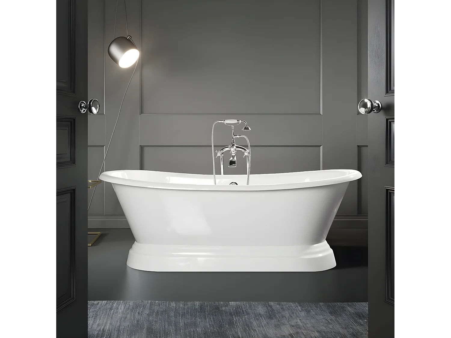 Bañera de Hierro SOUTHPORT blanca  180 cm