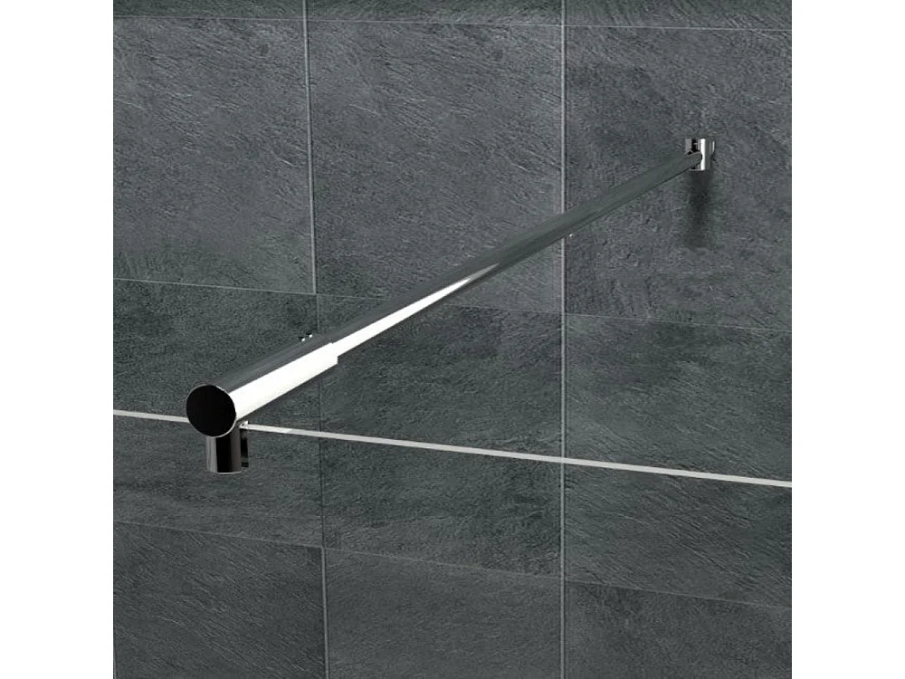 Barre de stabilisation paroi de douche 120 cm  Noir mat