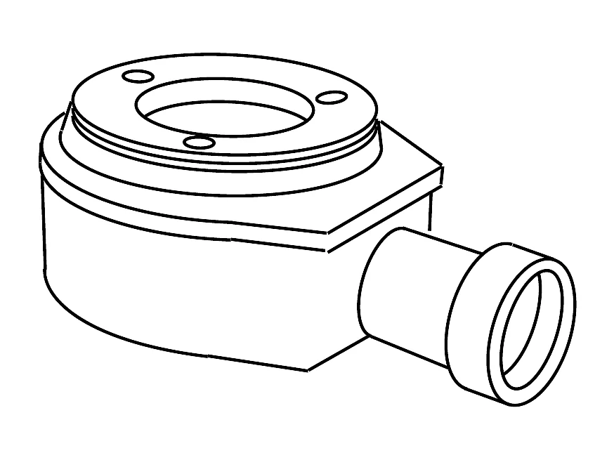 Bonde horizontale Sanycces Ø90 mm pour receveur de douche