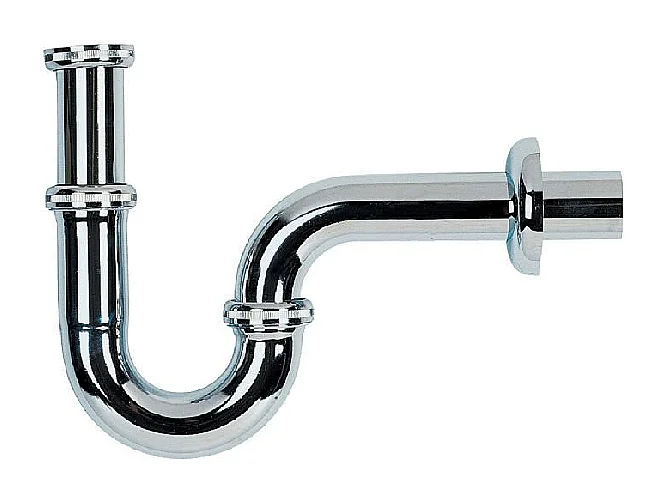 Sifón para lavabos retro ABBOTT en latón cromado