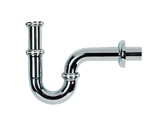 Siphon verchromtes Messing für Retro-Waschtische ABBOTT