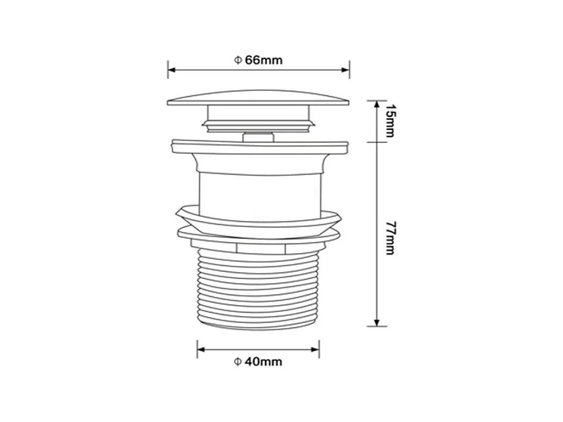 Válvula lavabo VICTORIA oro cepillado