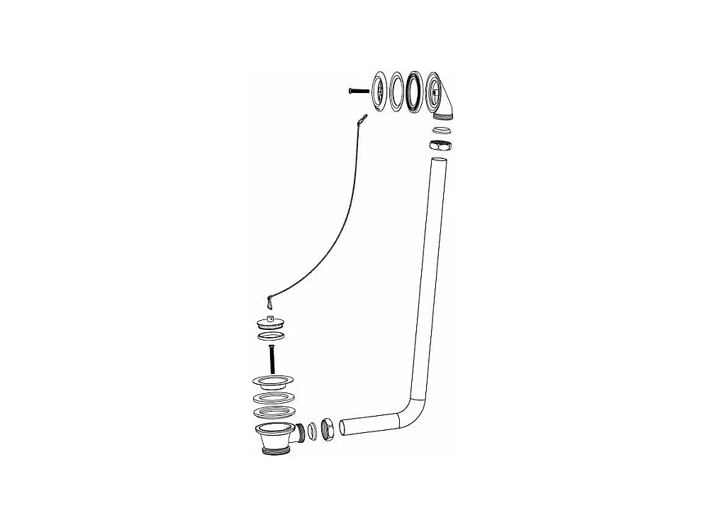 Desagüe CRAWLEY NEGRO para bañeras retro